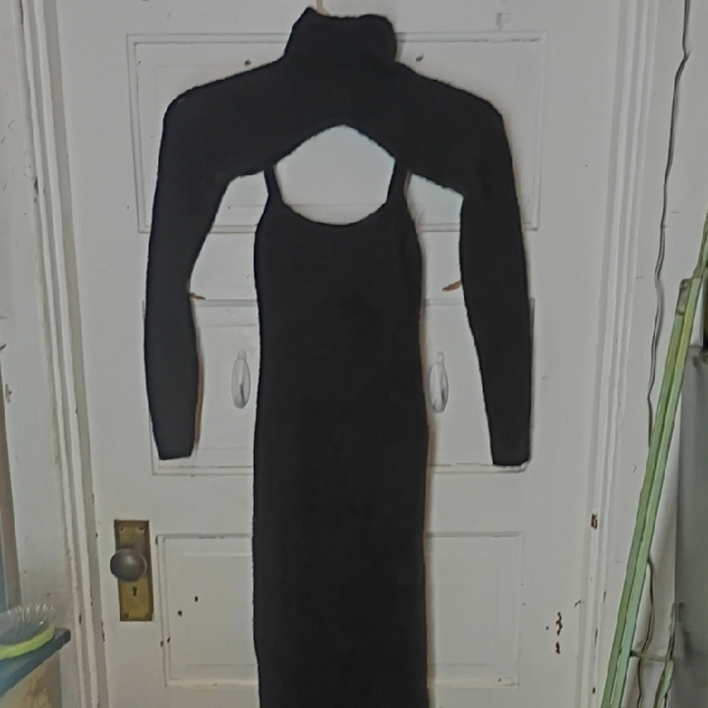 Forever 21 Black Backless Dress